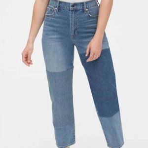 NWT Gap Cheeky Straight Patchwork Jeans 10 / 30